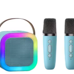 K12 Portable Bluetooth Karaoke Speaker | 2 Wireless Microphones | Home & Family Singing Machine, Kids Party Gift