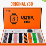 Y80 Ultra Smartwatch with 8 Strap bluetooth Calling Smartwatch 2.02" Display