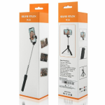 Black Selfie Stick R1S 3 in 1 Bluetooth Remote Control Phone