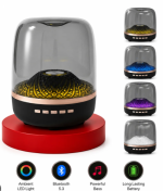 FF92 Mini Aura Bluetooth Speaker - Portable Wireless Speaker with 360° LED Light Show - Image 3
