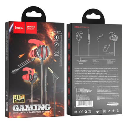 Hoco M105 Sharp Wired Gaming Earphones